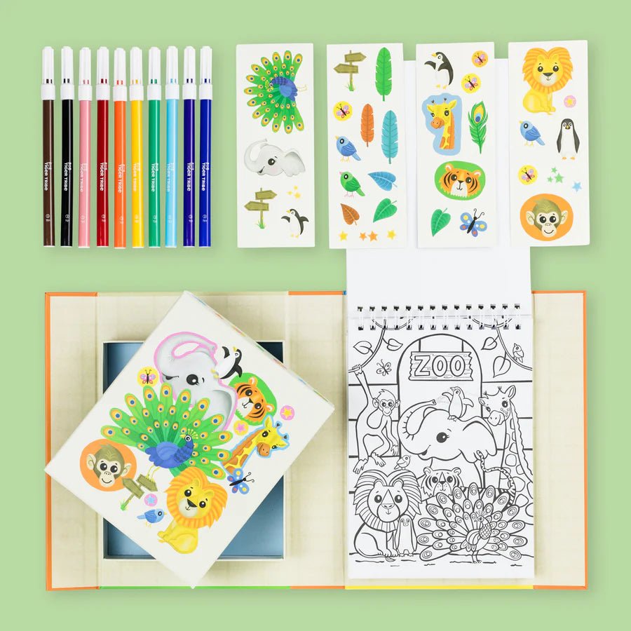 TIGER TRIBE | COLOURING SET - ZOO by TIGER TRIBE - The Playful Collective