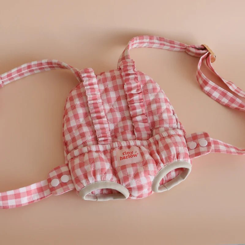 TINY HARLOW | BABY DOLL CARRIER - PINK GINGHAM by TINY HARLOW - The Playful Collective