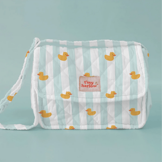 TINY HARLOW | CONVERTIBLE DOLL'S NAPPY BAG SET - BLUE DUCKY *PRE-ORDER* by TINY HARLOW - The Playful Collective