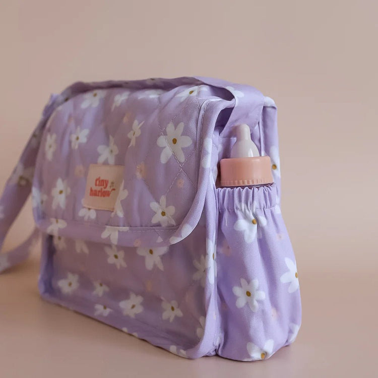 TINY HARLOW | CONVERTIBLE DOLL'S NAPPY BAG SET - LILAC DAISY *PRE - ORDER* by TINY HARLOW - The Playful Collective