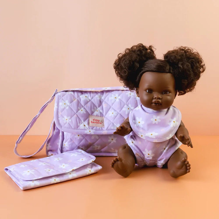 TINY HARLOW | CONVERTIBLE DOLL'S NAPPY BAG SET - LILAC DAISY *PRE - ORDER* by TINY HARLOW - The Playful Collective