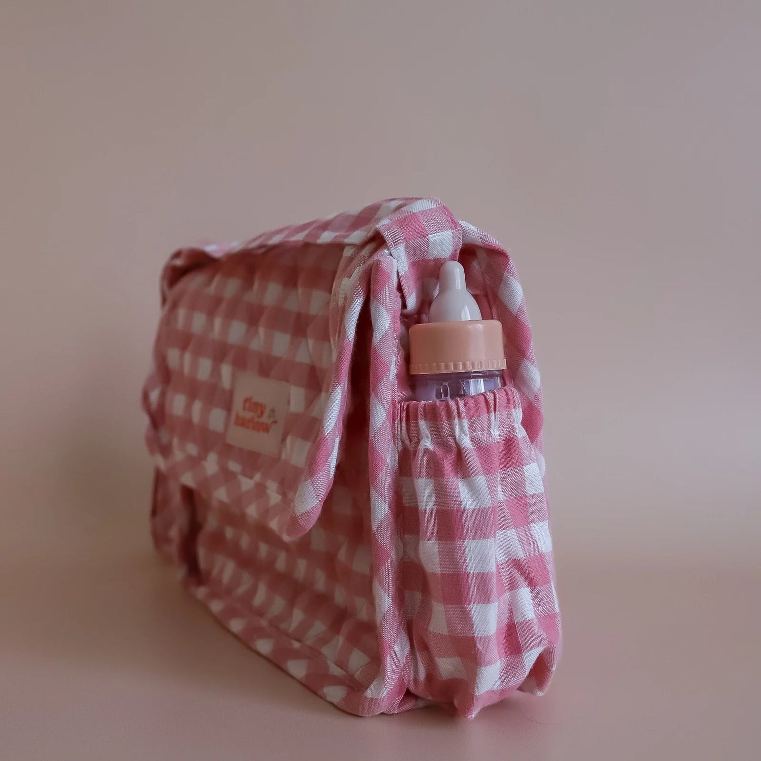 TINY HARLOW | CONVERTIBLE DOLL'S NAPPY BAG SET - PINK GINGHAM *PRE - ORDER* by TINY HARLOW - The Playful Collective