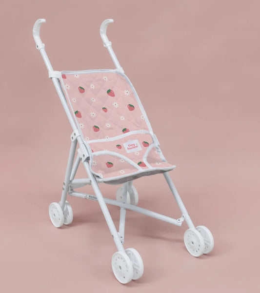 TINY HARLOW | FOLDING DOLL'S STROLLER 2.0 - STRAWBERRY PICNIC *PRE-ORDER* by TINY HARLOW - The Playful Collective