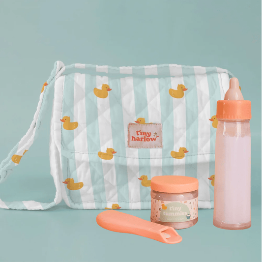 TINY HARLOW | TINY NURTURER'S GIFT PACK - NAPPY BAG, MAGIC MILK & BABY CEREAL - BLUE DUCKY by TINY HARLOW - The Playful Collective