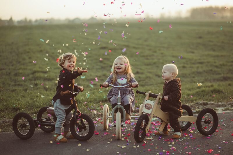 TRYBIKE | STEEL 2-IN-1 TRICYCLE & BALANCE BIKE - BLACK WITH HANDLEBAR BASKET by TRYBIKE - The Playful Collective