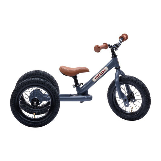TRYBIKE | STEEL 2-IN-1 TRICYCLE & BALANCE BIKE - GREY WITH HANDLEBAR BAG *NEW - PRE-ORDER NOW!* by TRYBIKE - The Playful Collective