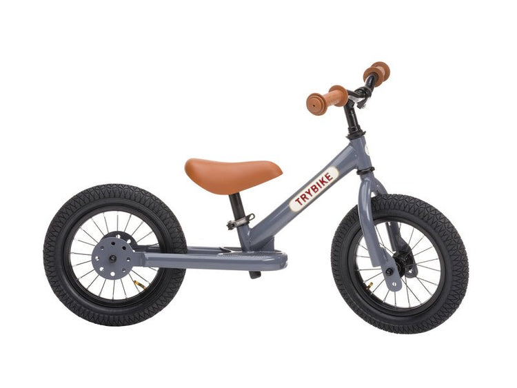 TRYBIKE | STEEL 2 - IN - 1 TRICYCLE & BALANCE BIKE & HELMET BUNDLE BlackPink by TRYBIKE - The Playful Collective