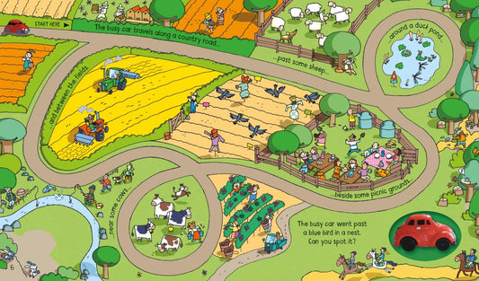 USBORNE BOOKS | WIND - UP BUSY CAR by USBORNE BOOKS - The Playful Collective