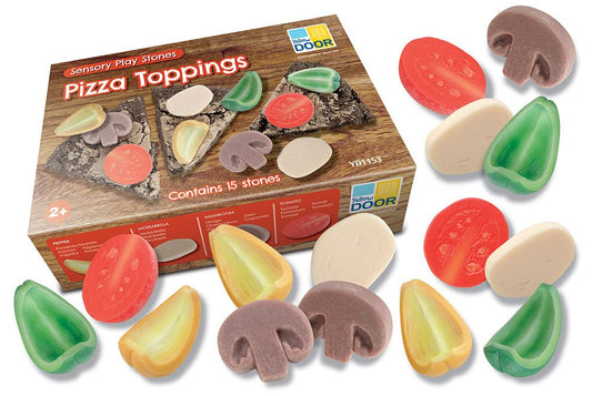 YELLOW DOOR | SENSORY PLAY STONES - PIZZA TOPPINGS by YELLOW DOOR - The Playful Collective