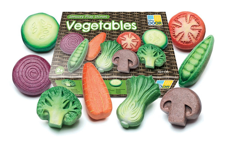 YELLOW DOOR | SENSORY PLAY STONES - VEGETABLES by YELLOW DOOR - The Playful Collective