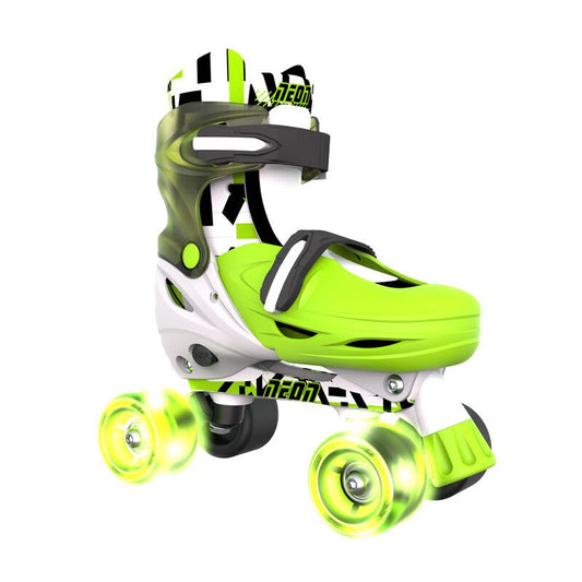 YVOLUTION | KIDS NEON INLINE SKATES (SIZE 3 - 6) - GOTEKI GREEN & BLACK SKATES ONLY by YVOLUTION - The Playful Collective