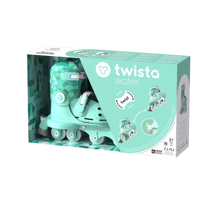 YVOLUTION | KIDS TWISTA LEARNER SKATES (SIZE 7 - 11) - GREEN SKATES ONLY by YVOLUTION - The Playful Collective