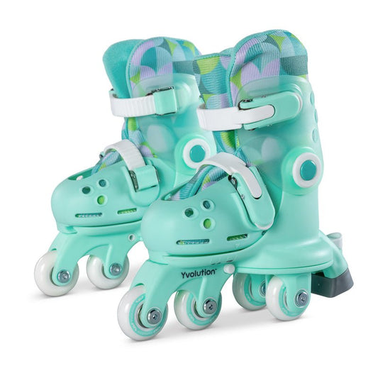 YVOLUTION | KIDS TWISTA LEARNER SKATES (SIZE 7 - 11) - GREEN SKATES ONLY by YVOLUTION - The Playful Collective