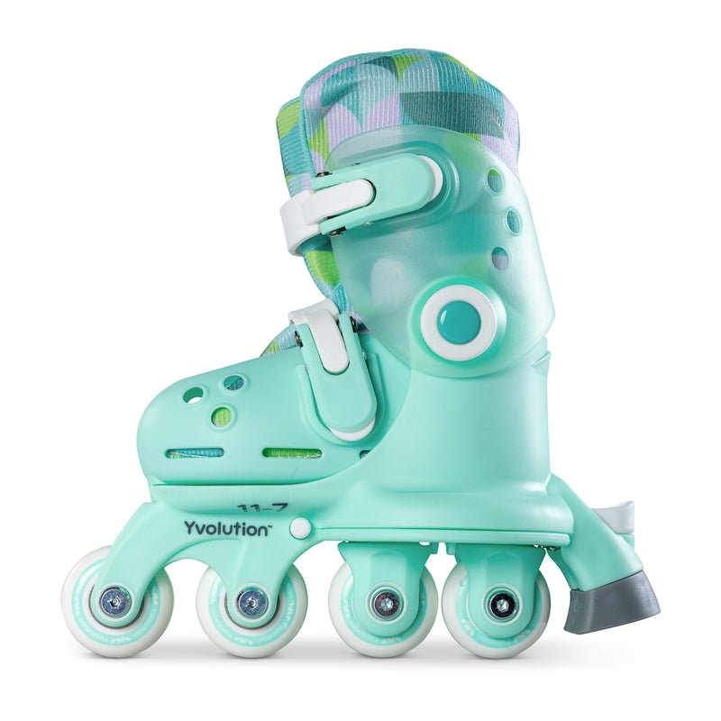 YVOLUTION | KIDS TWISTA LEARNER SKATES (SIZE 7 - 11) - GREEN SKATES ONLY by YVOLUTION - The Playful Collective