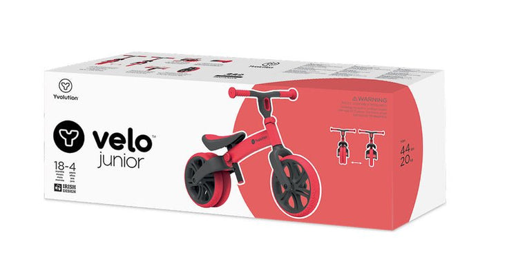 YVOLUTION | Y VELO JUNIOR BALANCE BIKE - RED *PRE - ORDER* BIKE ONLY by YVOLUTION - The Playful Collective