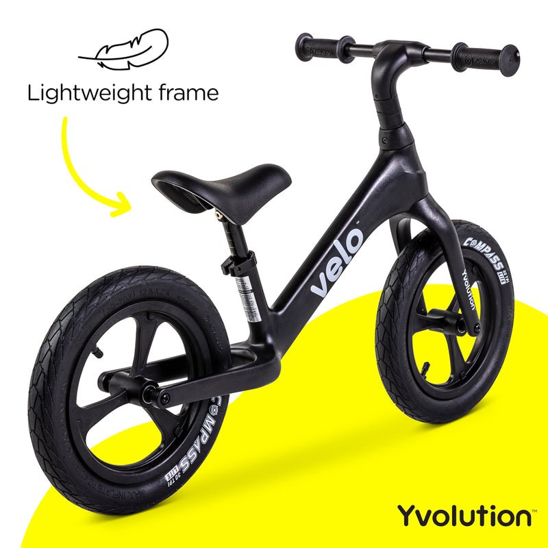 YVOLUTION | Y VELO PRO BALANCE BIKE - BLACK *PRE - ORDER* BIKE ONLY by YVOLUTION - The Playful Collective