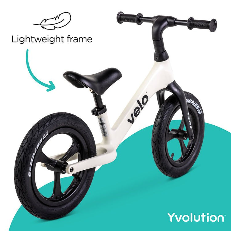 YVOLUTION | Y VELO PRO BALANCE BIKE - WHITE *PRE - ORDER* BIKE ONLY by YVOLUTION - The Playful Collective