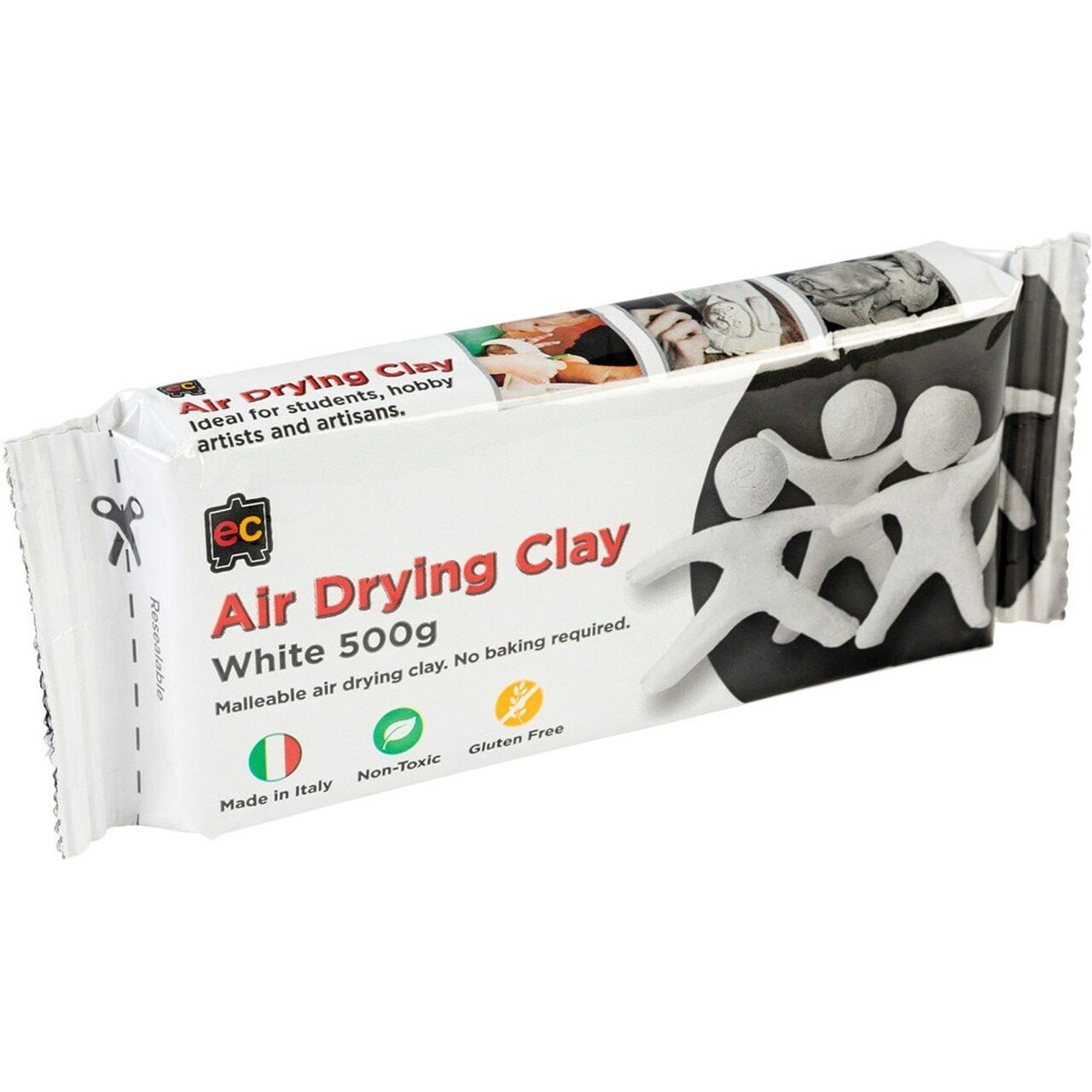 AIR DRYING CLAY WHITE 500g by EDUCATIONAL COLOURS - The Playful Collective