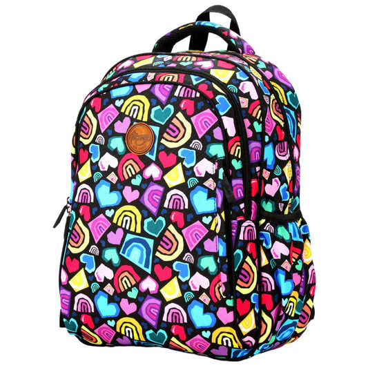 ALIMASY | MIDSIZE KIDS BACKPACK - LOVE & RAINBOW by ALIMASY - The Playful Collective
