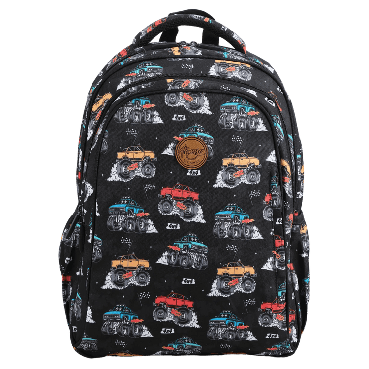 ALIMASY | MIDSIZE KIDS BACKPACK - MONSTER TRUCKS by ALIMASY - The Playful Collective