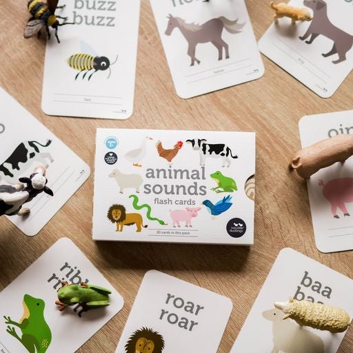 ANIMAL SOUND FLASH CARDS by TWO LITTLE DUCKLINGS - The Playful Collective