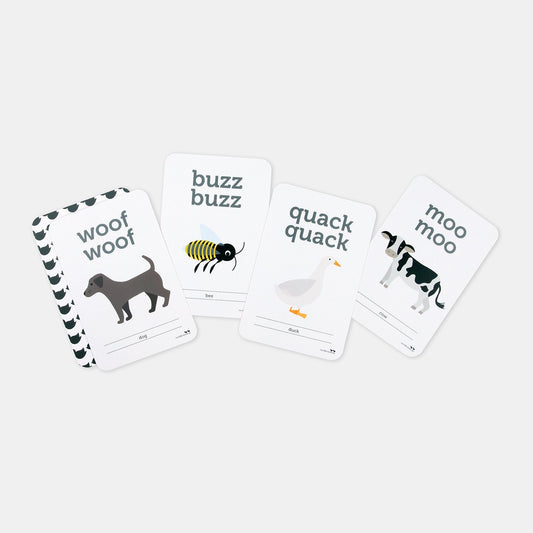 ANIMAL SOUND FLASH CARDS by TWO LITTLE DUCKLINGS - The Playful Collective
