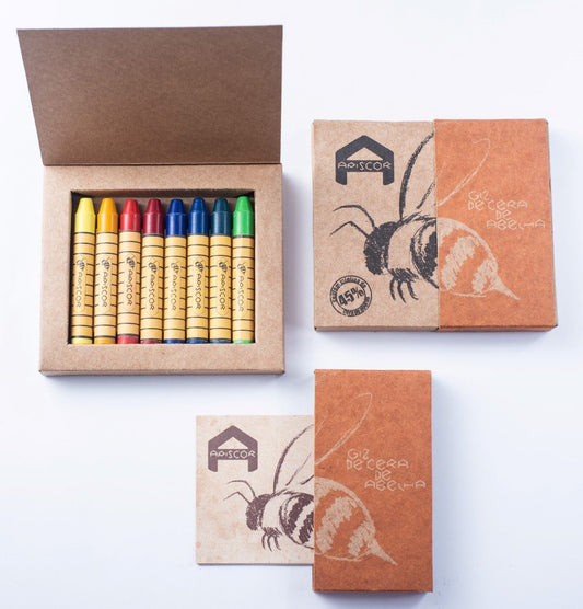 APISCOR | BEESWAX STICK CRAYONS - SET OF 8 by APISCOR - The Playful Collective
