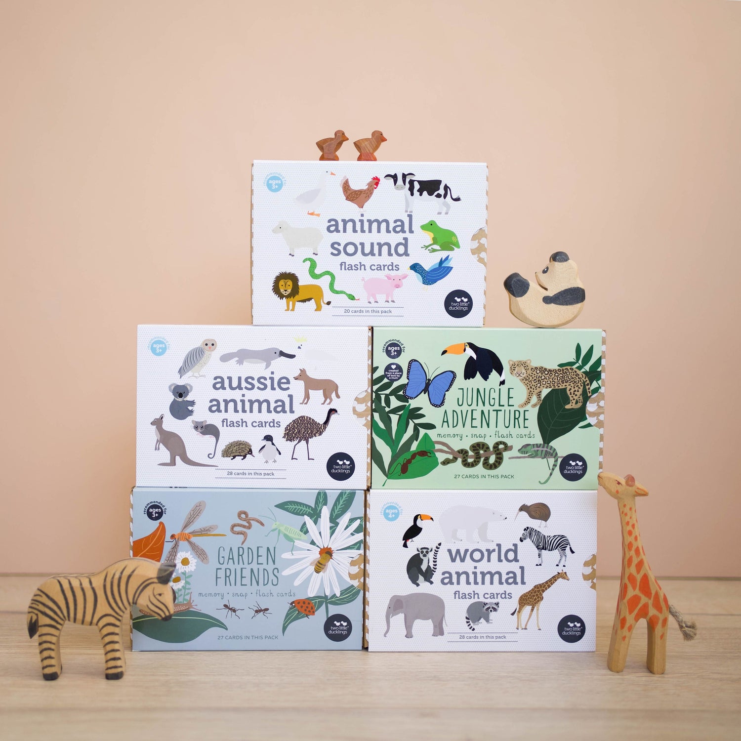 AUSSIE ANIMAL FLASH CARDS by TWO LITTLE DUCKLINGS - The Playful Collective