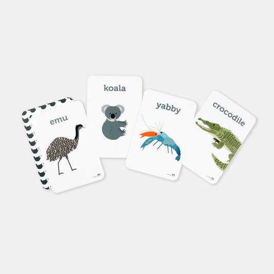 AUSSIE ANIMAL FLASH CARDS by TWO LITTLE DUCKLINGS - The Playful Collective