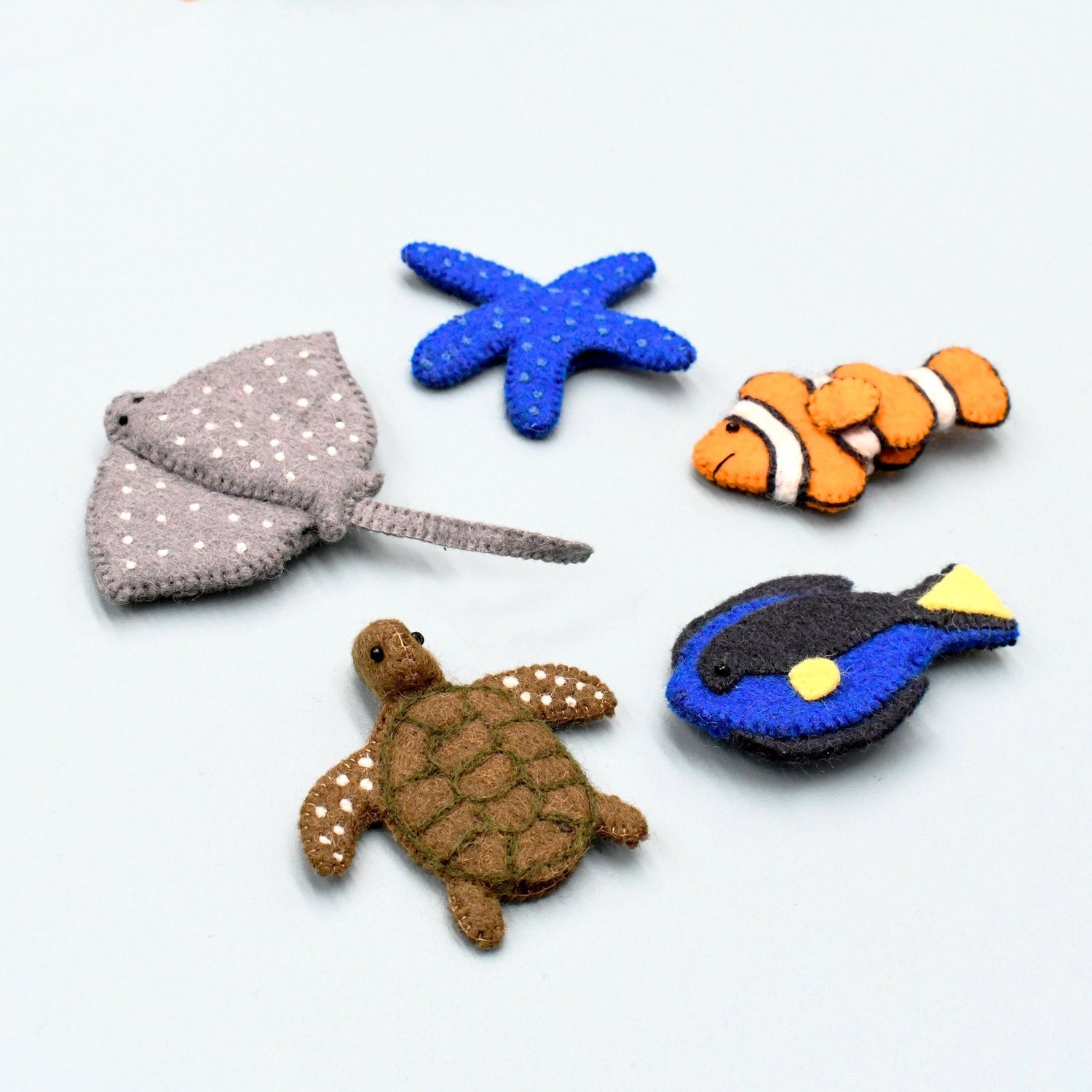 AUSTRALIAN CORAL REEF UNDER THE SEA FINGER PUPPET SET by TARA TREASURES - The Playful Collective