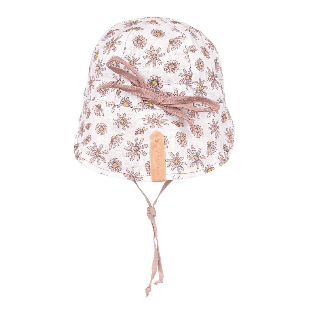BABY REVERSIBLE FLAP SUN HAT - PAIGE/ROSA 0-3 mth / 38 - 42cm / XXS by BEDHEAD HATS - The Playful Collective
