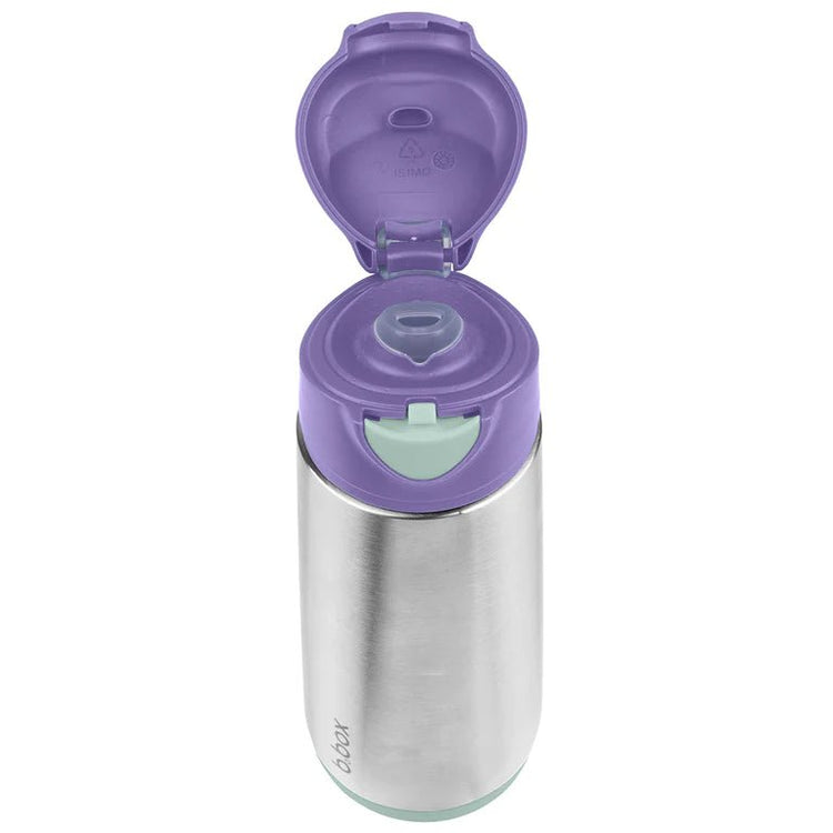 B.BOX INSULATED SPORT SPOUT BOTTLE 500mL Lilac Pop by B.BOX - The Playful Collective