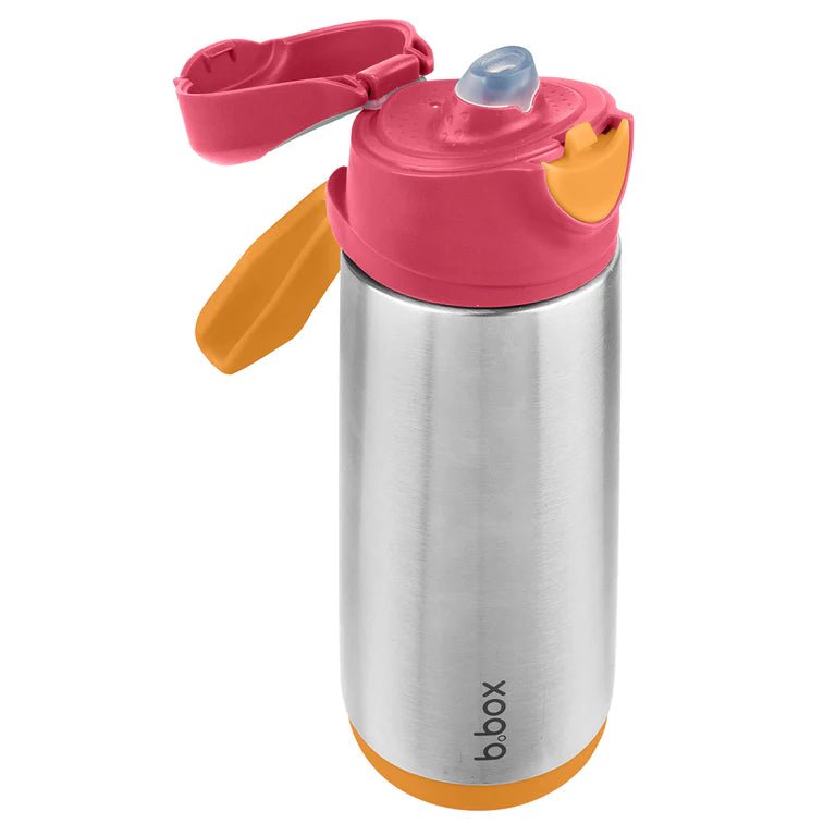 B.BOX INSULATED SPORT SPOUT BOTTLE 500mL Strawberry Shake by B.BOX - The Playful Collective