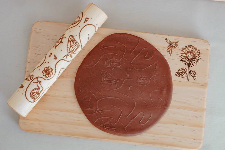BEADIE BUG PLAY | WOODEN ENGRAVED ROLLER - GARDEN MAZE by BEADIE BUG PLAY - The Playful Collective