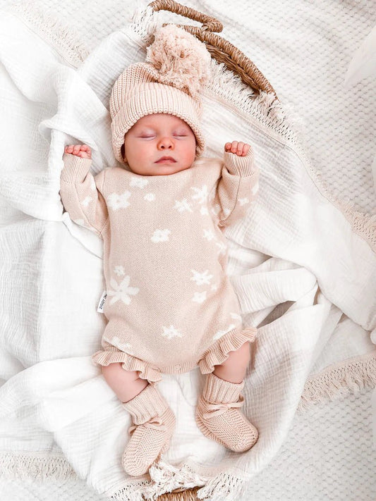 BUBBLE ROMPER - GOLDIE (NUDE) NB by ZIGGY LOU - The Playful Collective