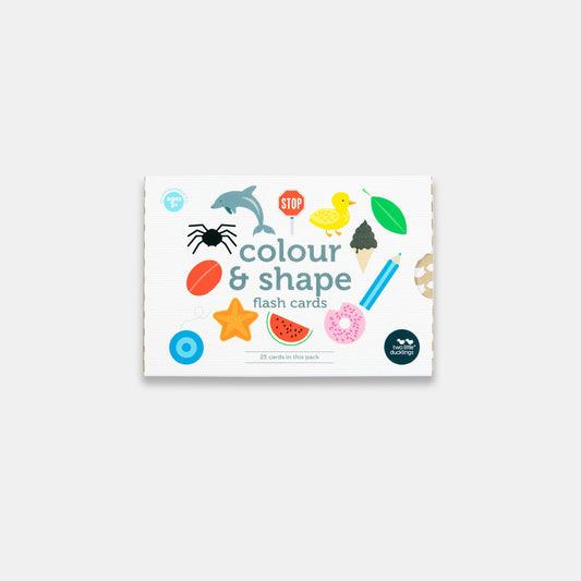 COLOUR AND SHAPE FLASH CARDS by TWO LITTLE DUCKLINGS - The Playful Collective