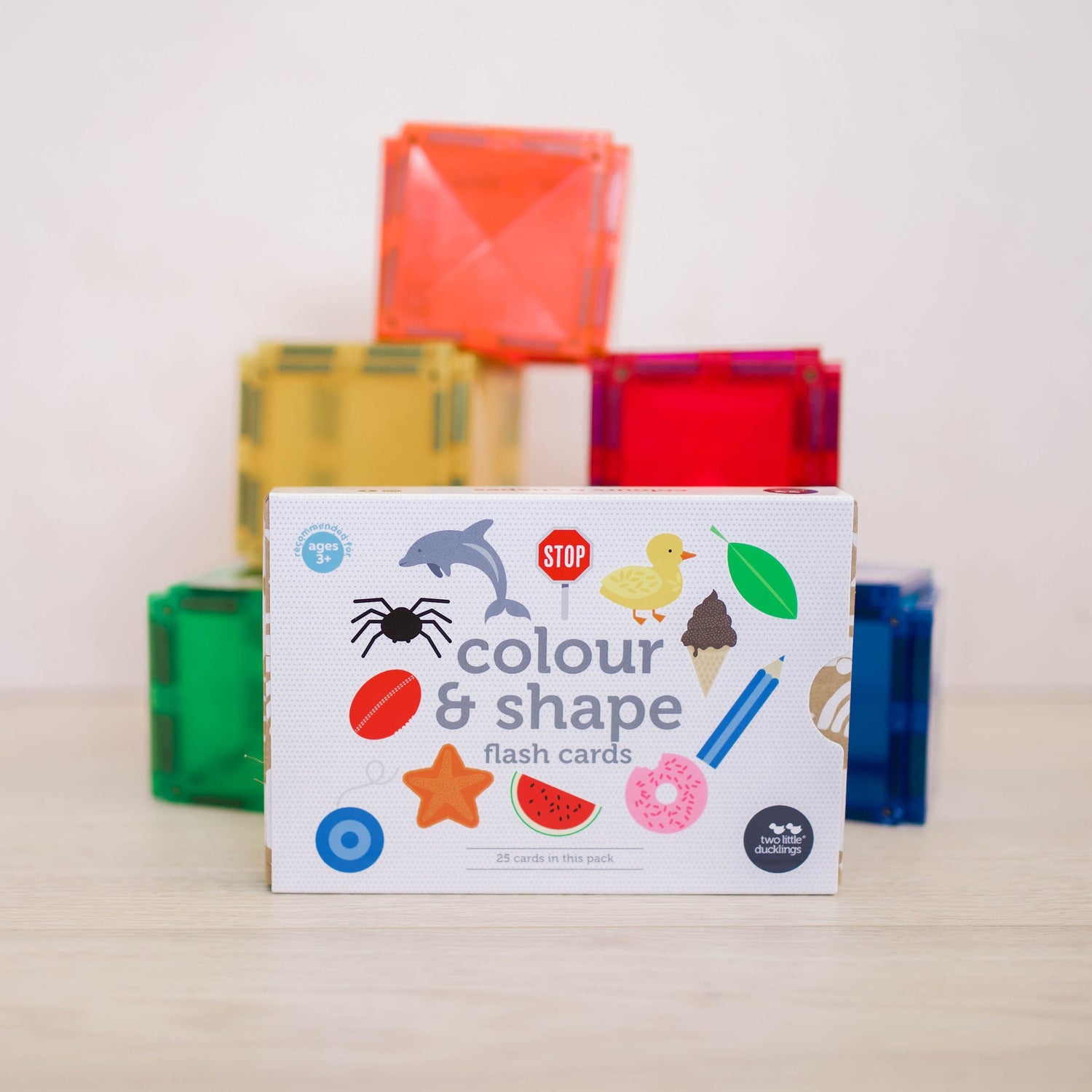 COLOUR AND SHAPE FLASH CARDS by TWO LITTLE DUCKLINGS - The Playful Collective