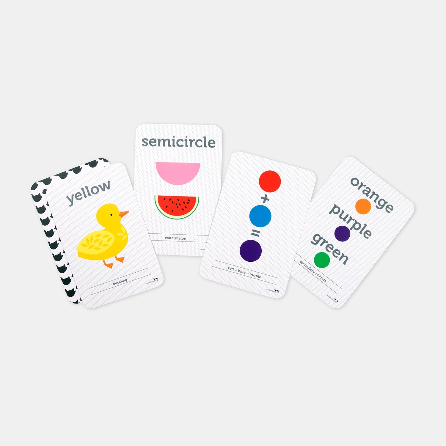 COLOUR AND SHAPE FLASH CARDS by TWO LITTLE DUCKLINGS - The Playful Collective