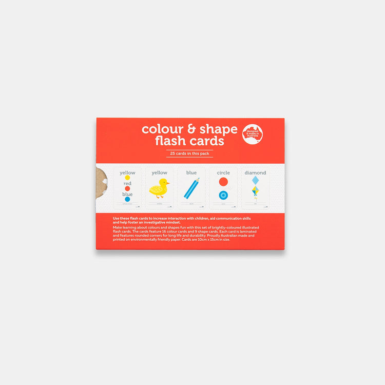 COLOUR AND SHAPE FLASH CARDS by TWO LITTLE DUCKLINGS - The Playful Collective