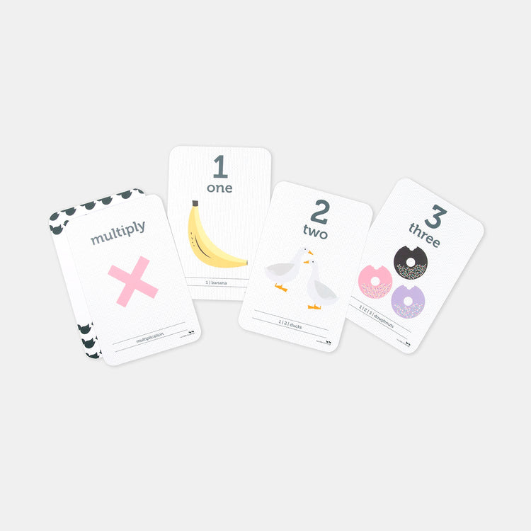 COUNTING AND MATHS SYMBOL FLASH CARDS by TWO LITTLE DUCKLINGS - The Playful Collective
