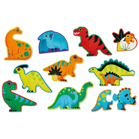 CROCODILE CREEK | LET'S BEGIN 2 PC PUZZLE - DINOSAURS by CROCODILE CREEK - The Playful Collective