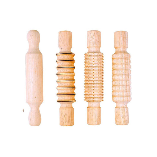 DESIGNER ROLLING PIN SET OF 4 by EDUCATIONAL COLOURS - The Playful Collective