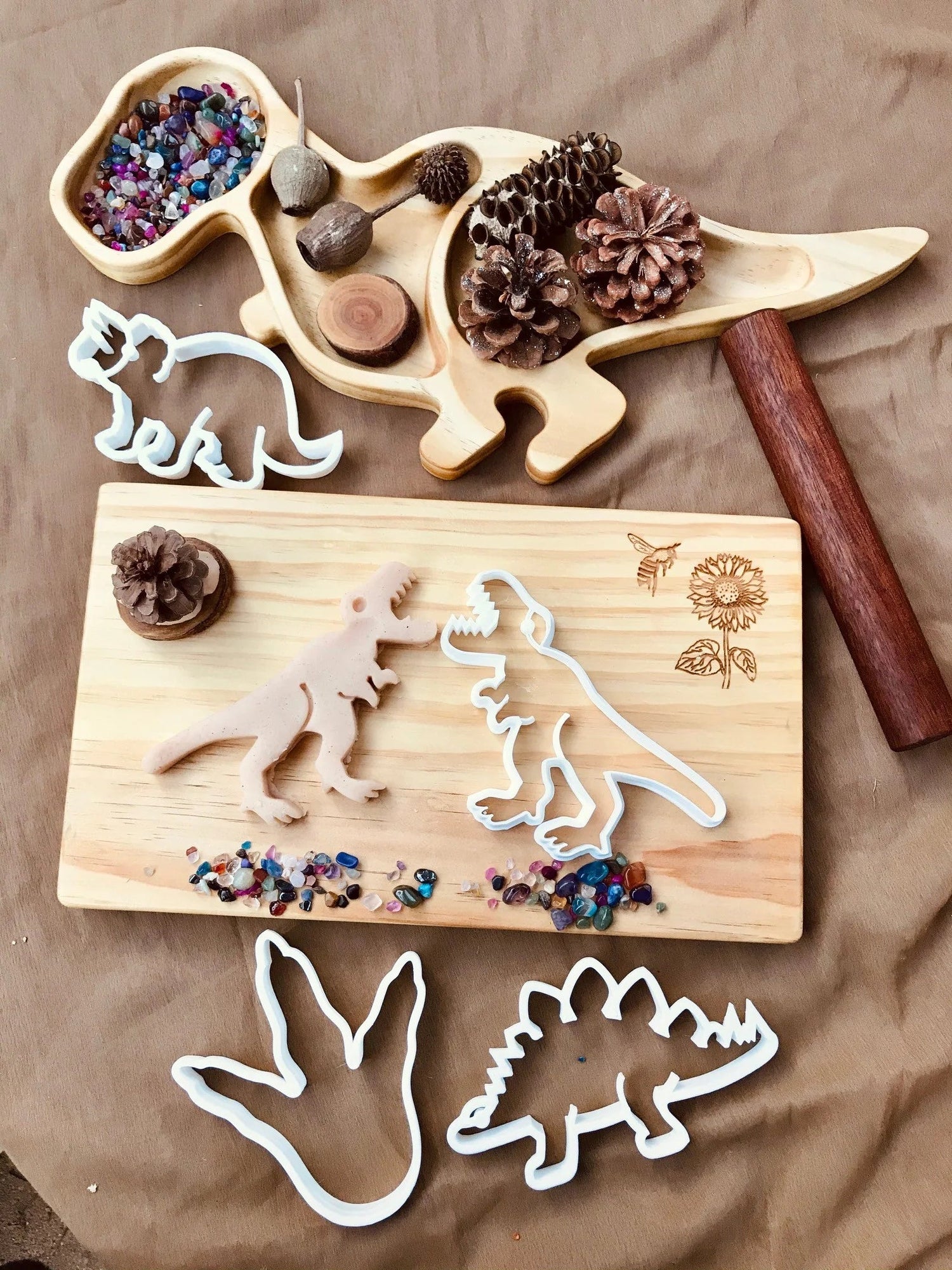 DINOSAUR FOOT PRINT BIO CUTTER by BEADIE BUG PLAY - The Playful Collective