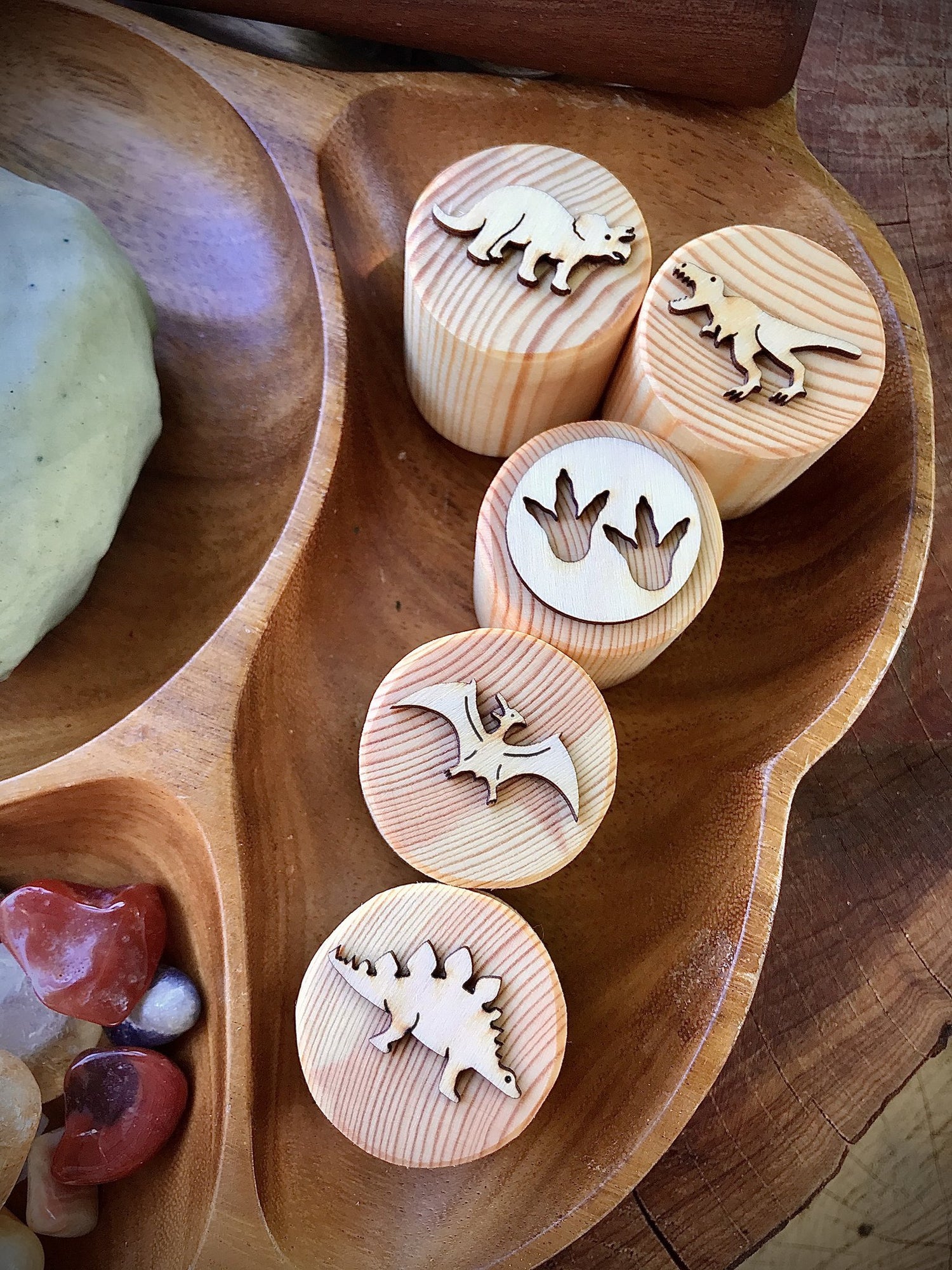 DINOSAUR PLAYDOUGH STAMPS by BEADIE BUG PLAY - The Playful Collective