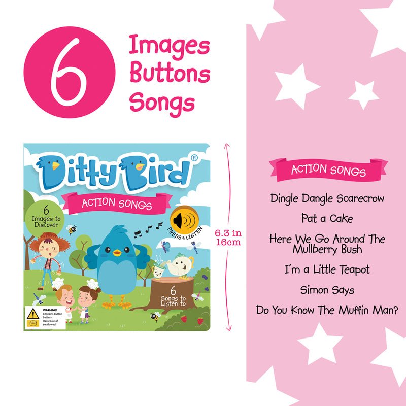 DITTY BIRD | ACTION SONGS SOUND BOOK *PRE-ORDER* by DITTY BIRD - The Playful Collective