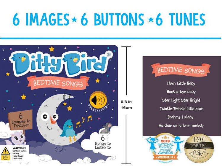 DITTY BIRD | BEDTIME SONGS SOUND BOOK *PRE-ORDER* by DITTY BIRD - The Playful Collective