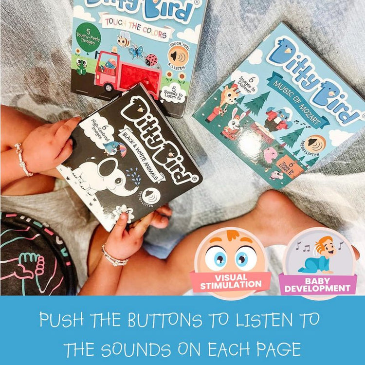 DITTY BIRD | BLACK & WHITE ANIMALS SOUND BOOK *PRE-ORDER* by DITTY BIRD - The Playful Collective