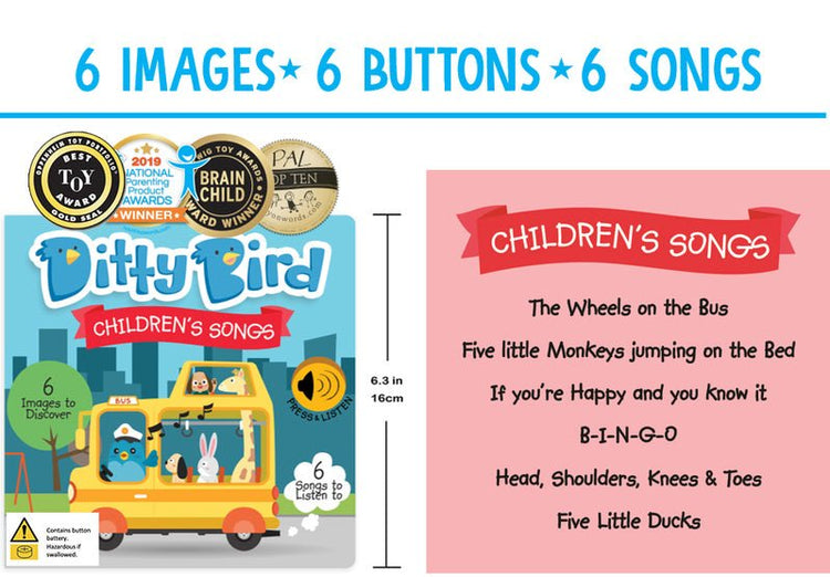 DITTY BIRD | CHILDREN'S SONGS SOUND BOOK by DITTY BIRD - The Playful Collective