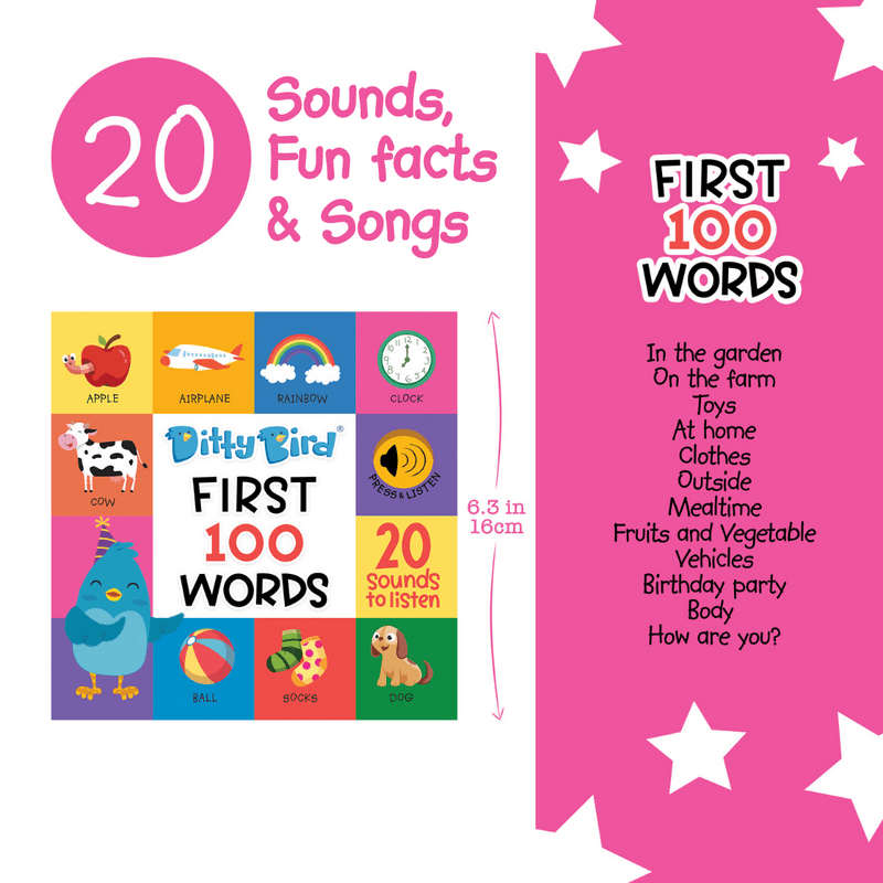 DITTY BIRD | FIRST 100 WORDS SOUND BOOK by DITTY BIRD - The Playful Collective
