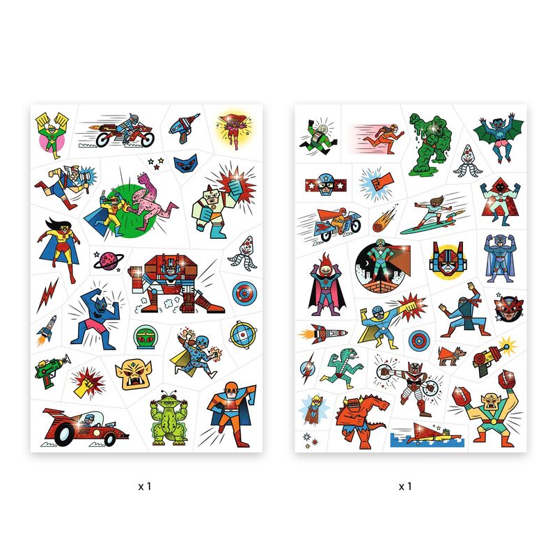 DJECO | TATTOOS - HEROES VS VILLAINS *PRE-ORDER* by DJECO - The Playful Collective